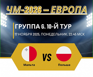 Мальта – Польша прогноз на 17 ноября 2025 года