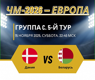 Дания – Беларусь прогноз на 15 ноября 2025 года