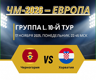 Черногория – Хорватия прогноз на 17 ноября 2025 года
