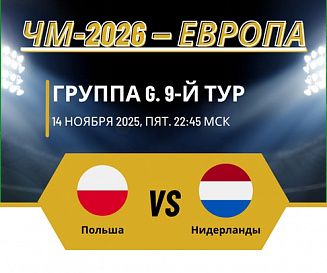 Польша – Нидерланды прогноз на 14 ноября 2025 года